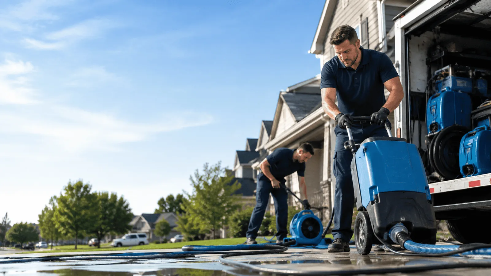 Pipe Leak Detection & Cleanup being performed in Colorado Springs, CO